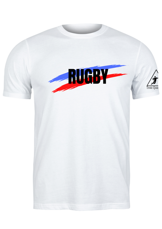 T-shirt Tricolore blanc