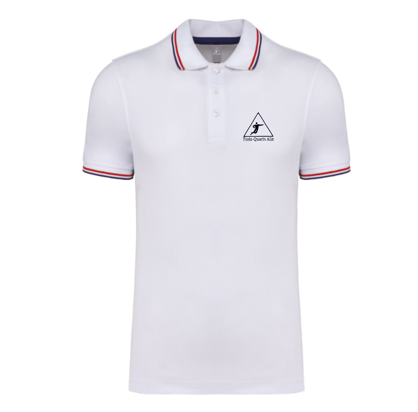 Polo blanc Tricolore