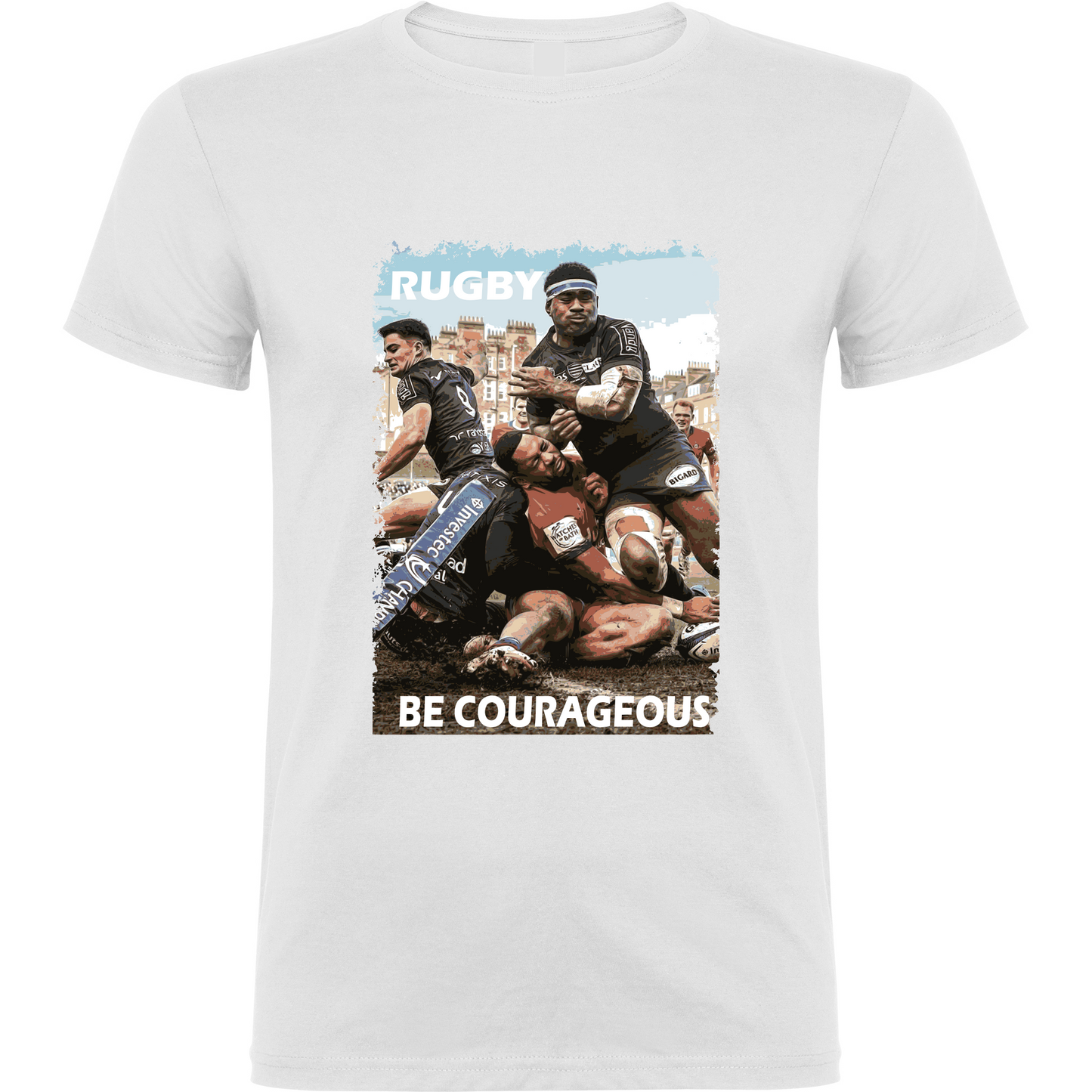 T-shirt Blanc "Be courageous"