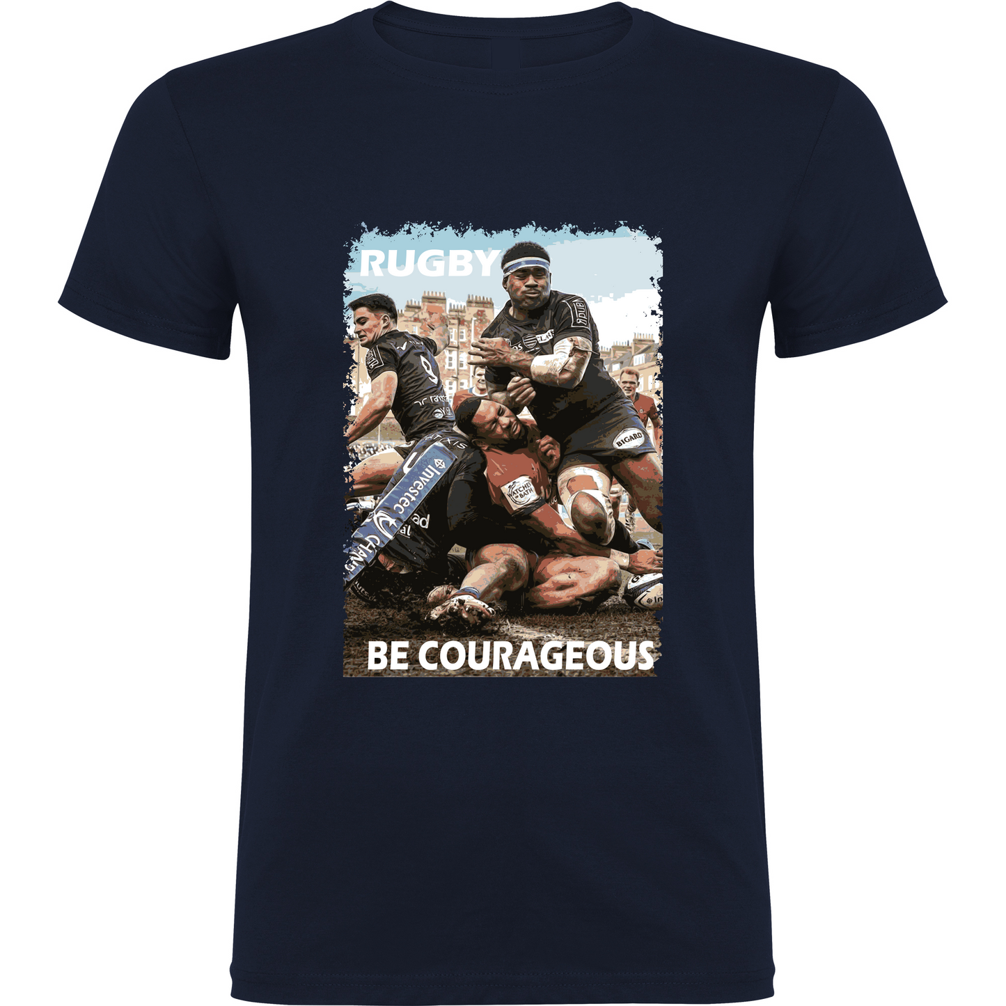 T-shirt Navy "Be courageous"