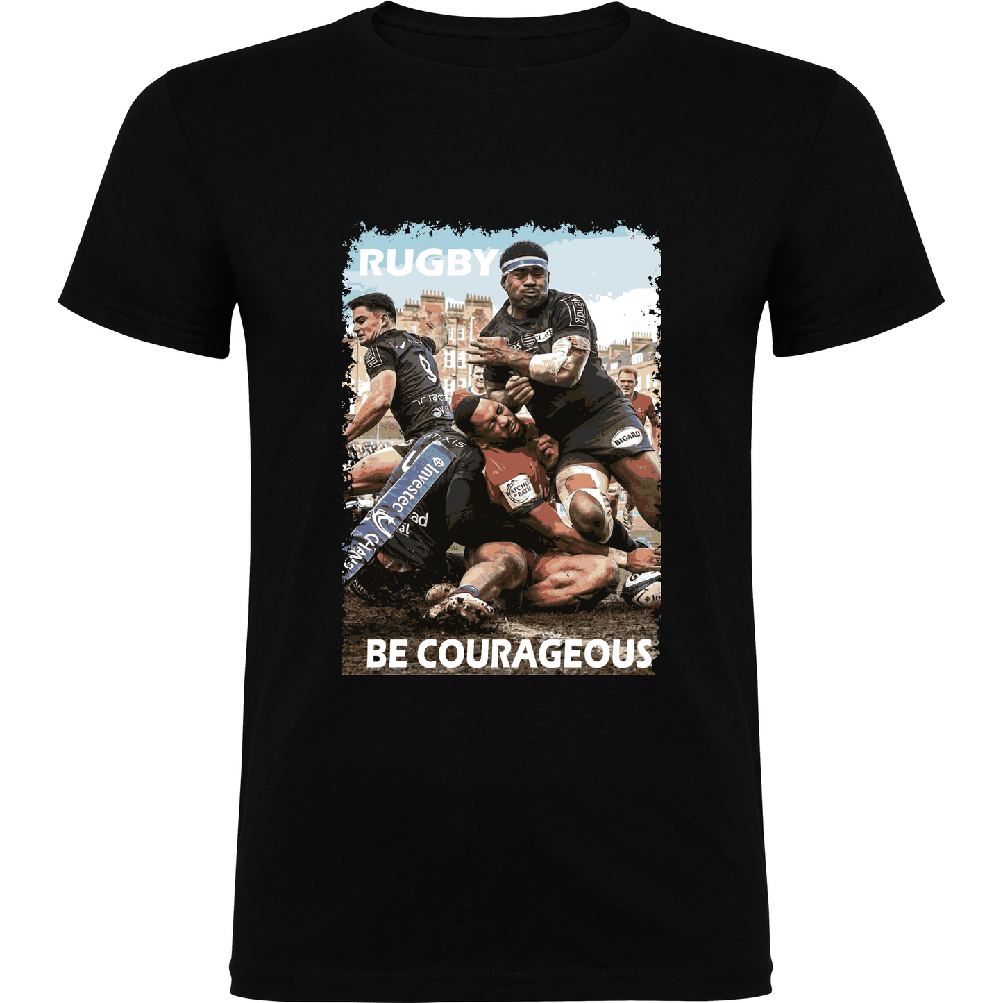 T-shirt Noir "Be courageous"
