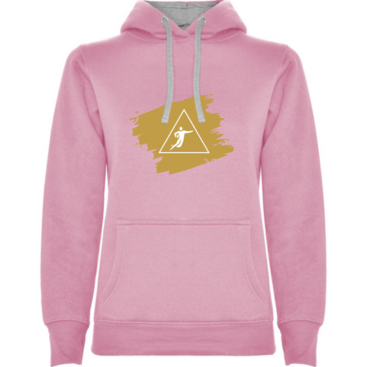 Sweat Rose à capuche